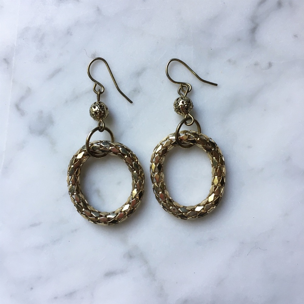 SALE✨Vintage Gold Dangly Chain Earrings